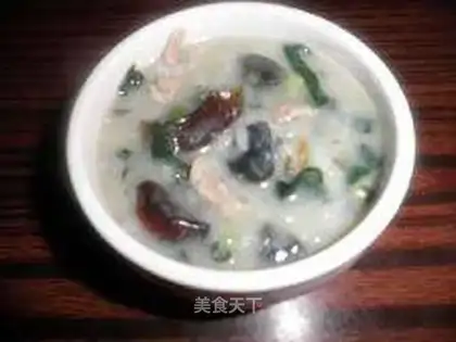 congee with pork and century