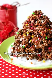 Chocolate Rice Flower Volcano