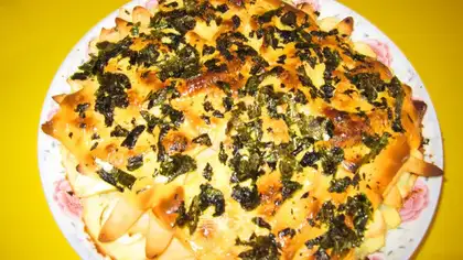 with mashed potato