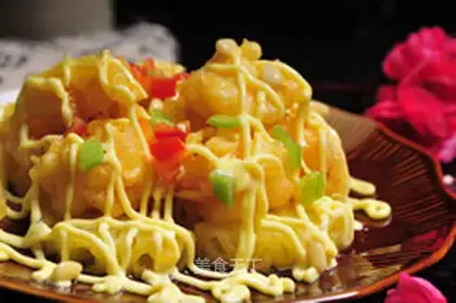 Pineapple shrimp balls