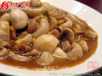 Mushroom in abalone sauce
