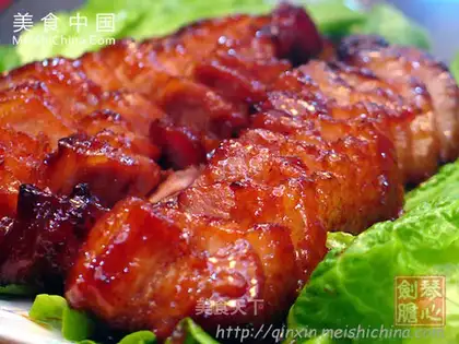 Barbecue pork with honey sauce