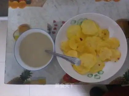 Microwave potato chips