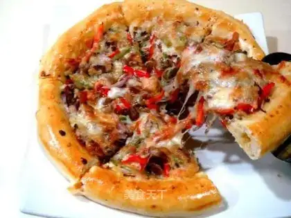 Beef pizza in Zhixin sauce