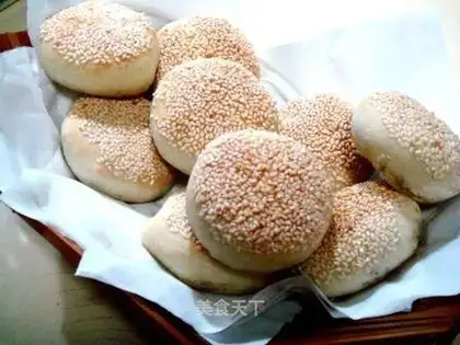 Spiced beef sesame cakes