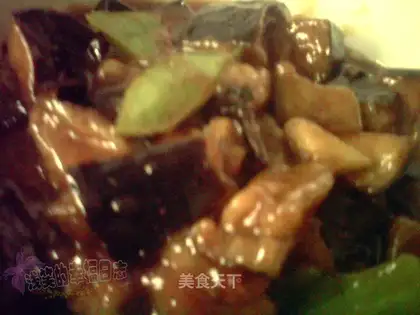 Home-cooked eggplant