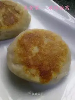 Homemade taro pancakes