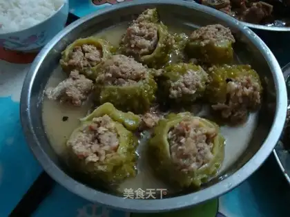 Stuffed bitter gourd