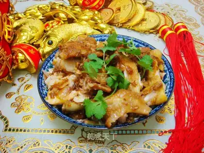 Chicken with ginger and onion