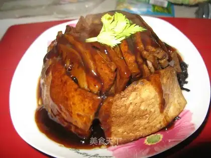 braised pork with dried plum vegetables