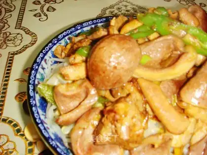 Duck mixed green bean sprouts