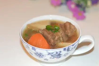 Poppy potato stew