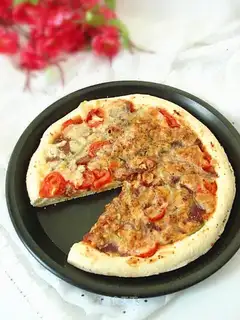 Black pepper beef pizza