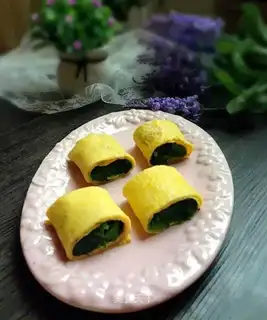 Spinach egg rolls