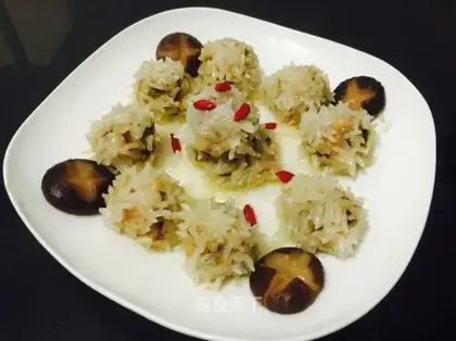 Frozen chicken pearls
