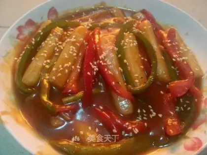 Hot fried rice cake
