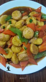 Red burning Japanese tofu