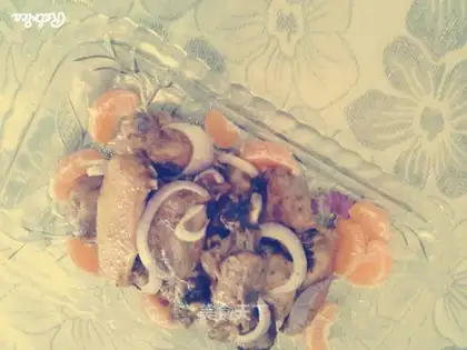 Hot roast chicken