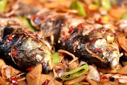 Roasted mackerel