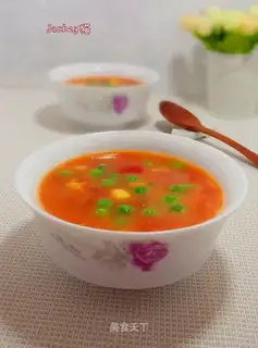 Tomato pea soup