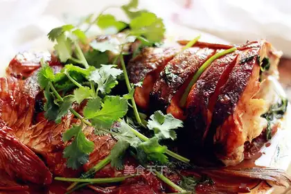 Red-burned fish