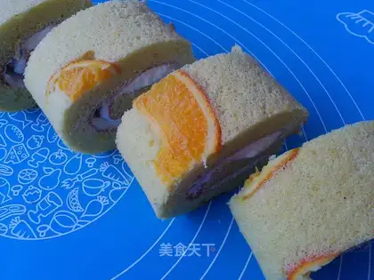 Orange cake roll