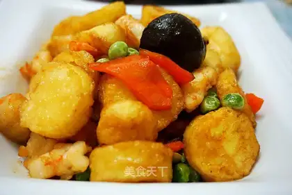 Red burning Japanese tofu