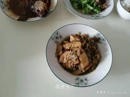 Winter food is burning