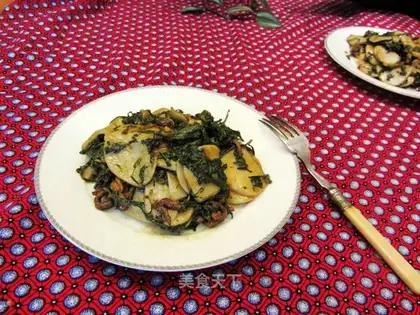The veggie veal and pastry