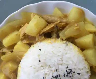 Curry potato chicken