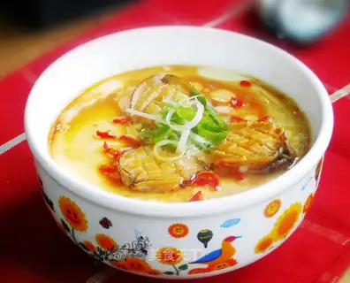 Abalone steamed eggs