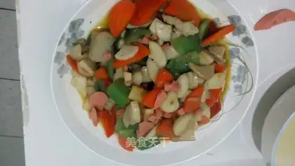 Delicious apricot mushrooms