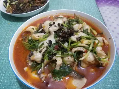 Boiled fish