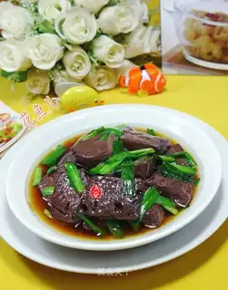 Scrambled goose blood