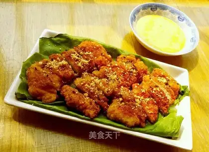 Lemon sauce pork chops