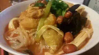Tomato chicken rice line
