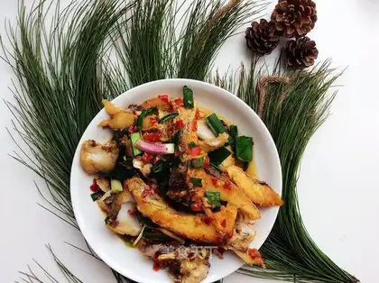 Snacks of chili fish