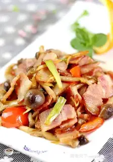 Crab mushroom fried bacon