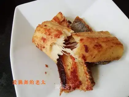 Fried eel dry