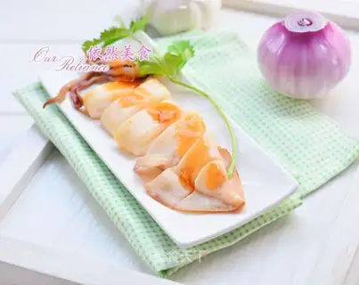 Onion roasted squid
