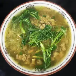 Curry beef fan soup