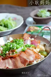 Bacon seafood pan