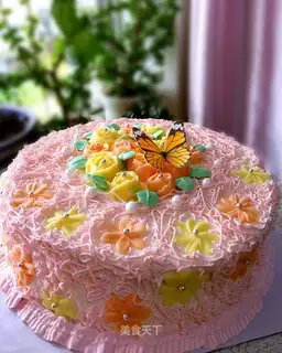 Butterflies birthday cake