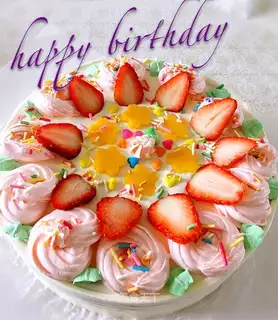 Strawberry fruitcake