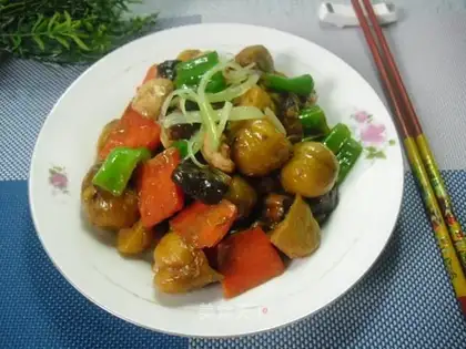 Chestnut burning mushrooms