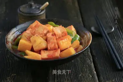 Pineapple, old tofu