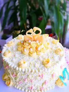 Swan birthday cake
