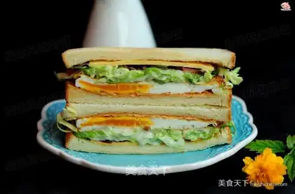 A cabbage sandwich