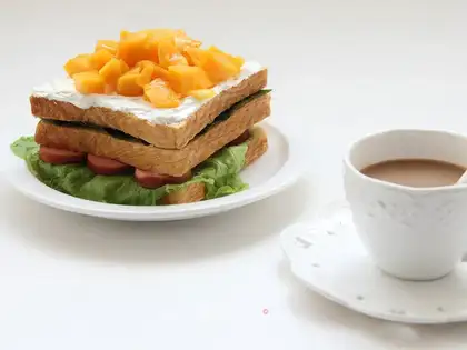 Tropical fruit sandwich