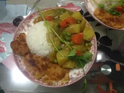 Curry steak